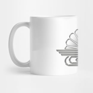 Kusunoki Clan Kamon Silver Chrome Mug